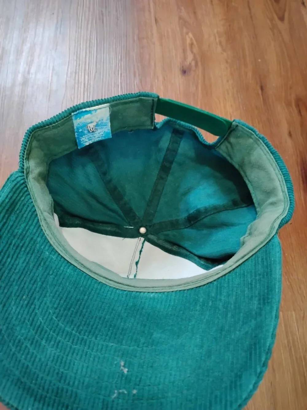 Vintage Alaska Bald Eagle Snap Corduroy Hat Cap
